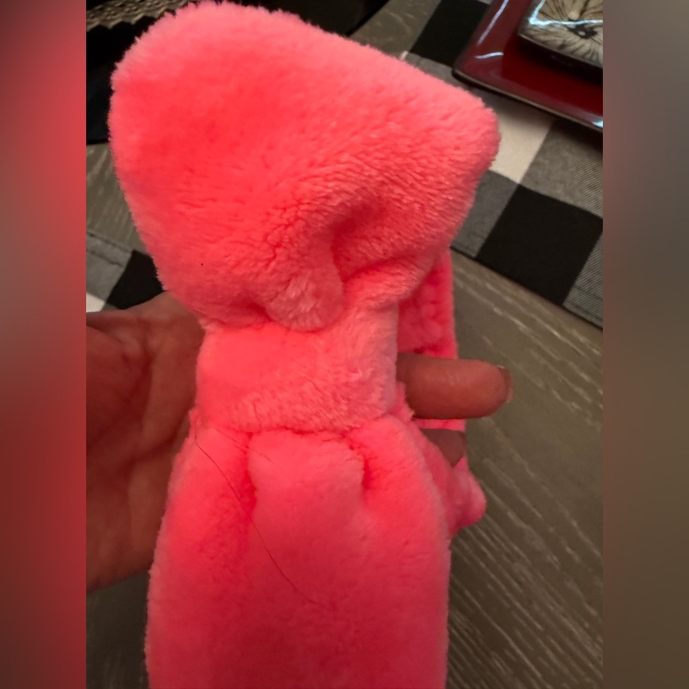 Plush Neon Pink Fuzzy Headband